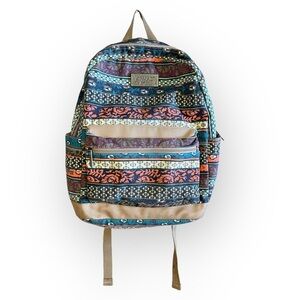 Kinmac Multicolored Printed Bohemian Water Resistant Laptop Backpack